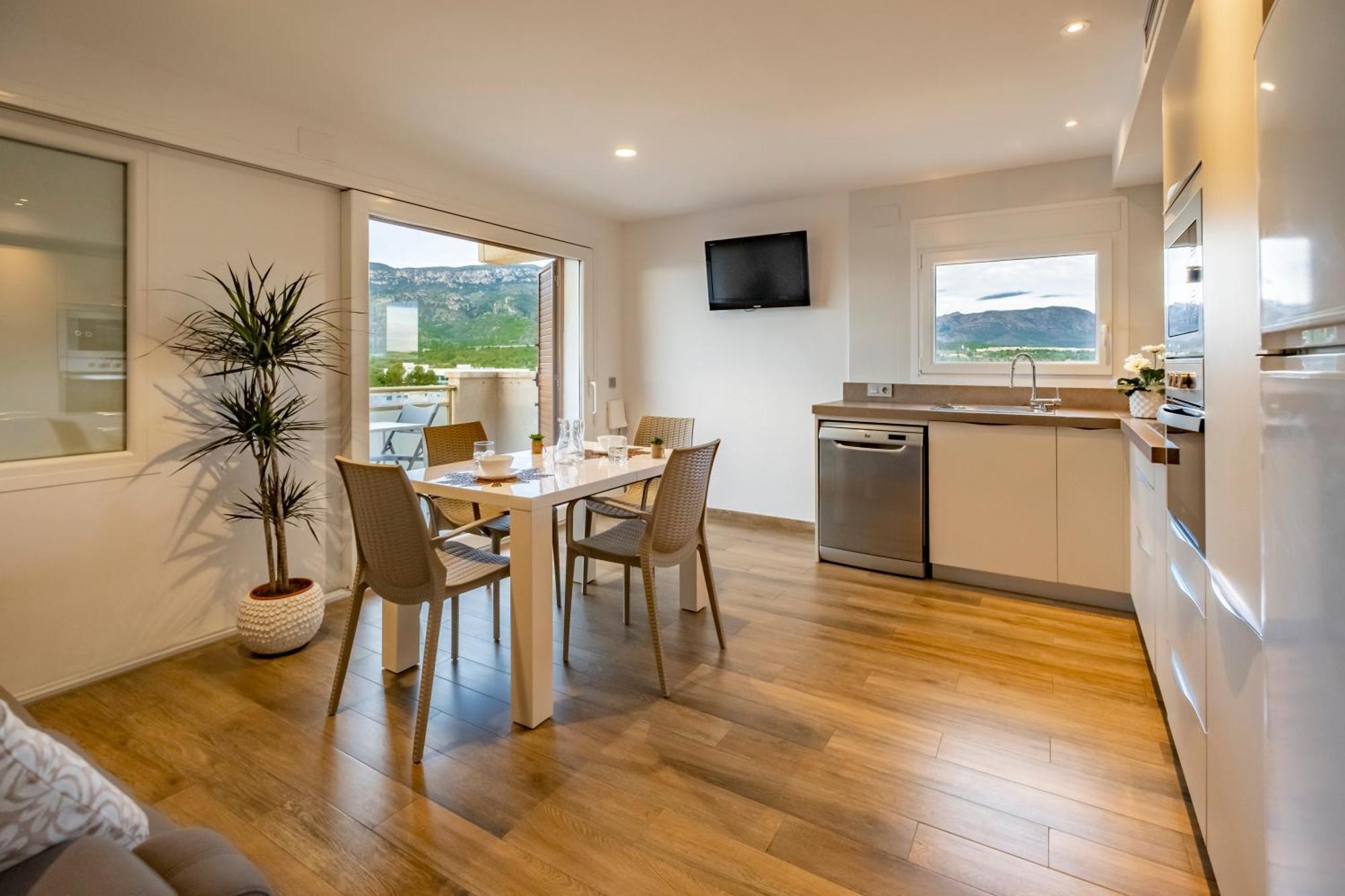 Apartamento Con Terraza, Vistas Playa Y Montana 霍斯皮塔勒·德尔英福 外观 照片